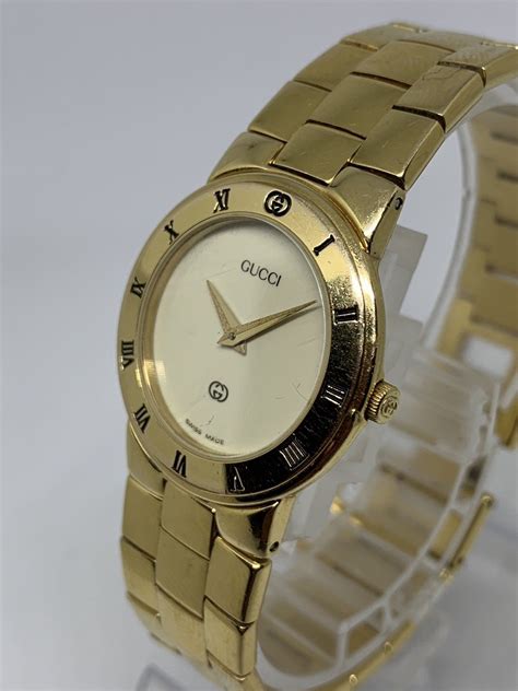 gucci gold watch ladies vintage|old Gucci watches for sale.